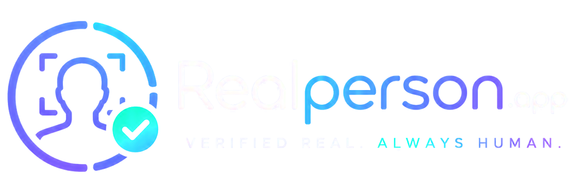 Realperson.app — Verified real. Always human.